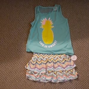 Girl's Justice Outfit. NWT Skirt is size 8, and the top size 10 fits the same.
